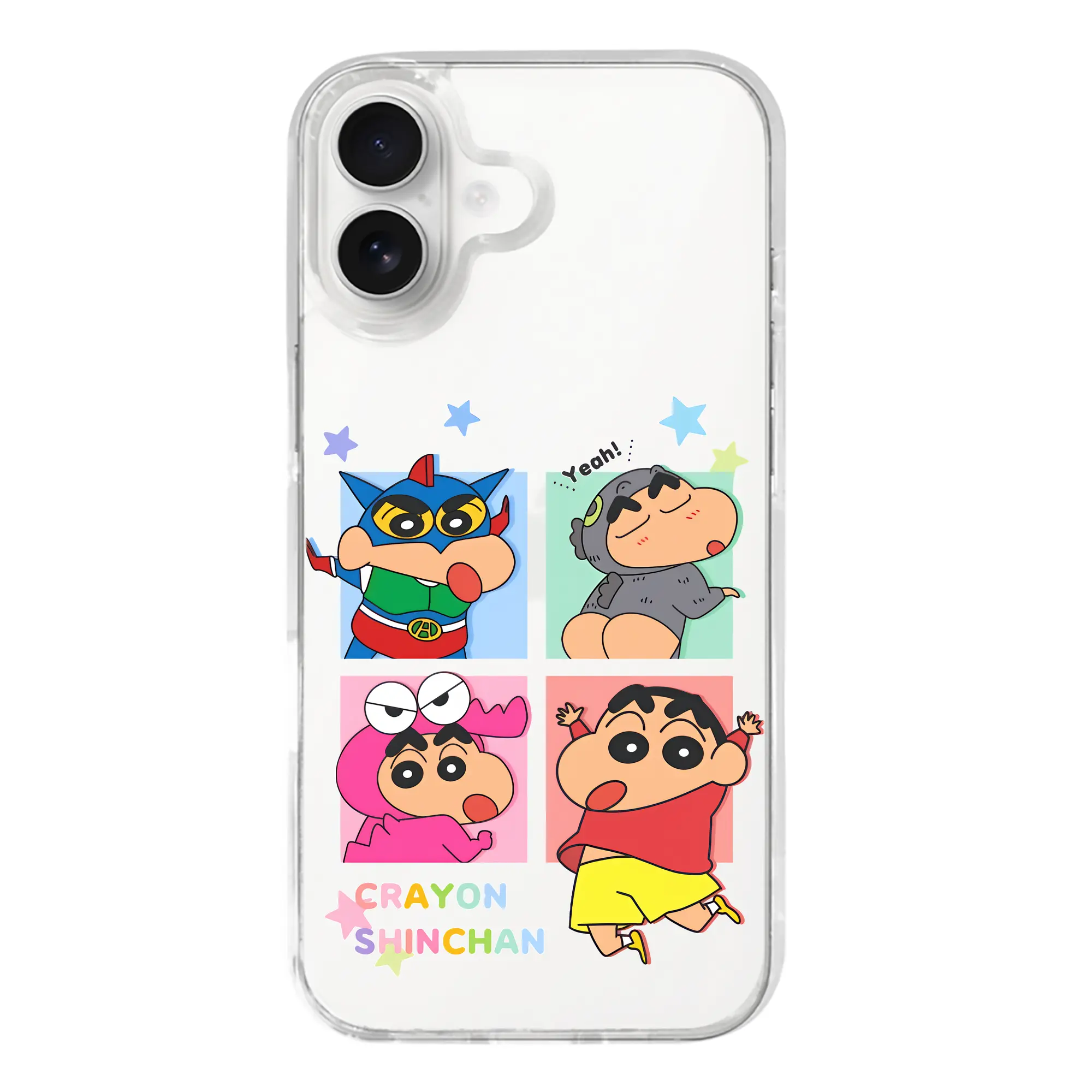 クレヨンしんちゃん グッズ 野原 しんのすけ - iPhone 17シリーズ 透明スマホケース – 薄型・耐衝撃・精密フィット保護カバー